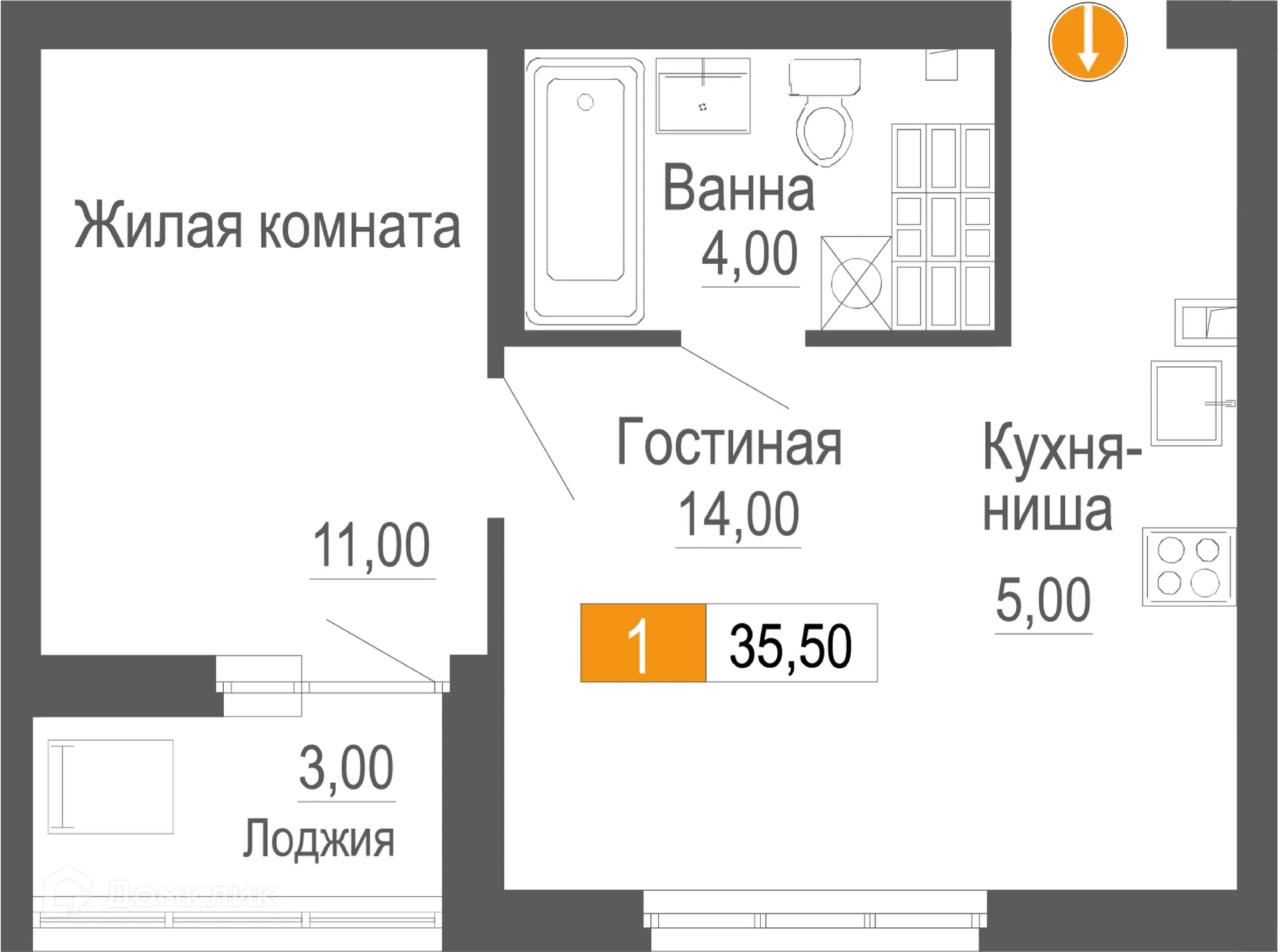 Фото квартиры в ЖК ФРИСТАЙЛ