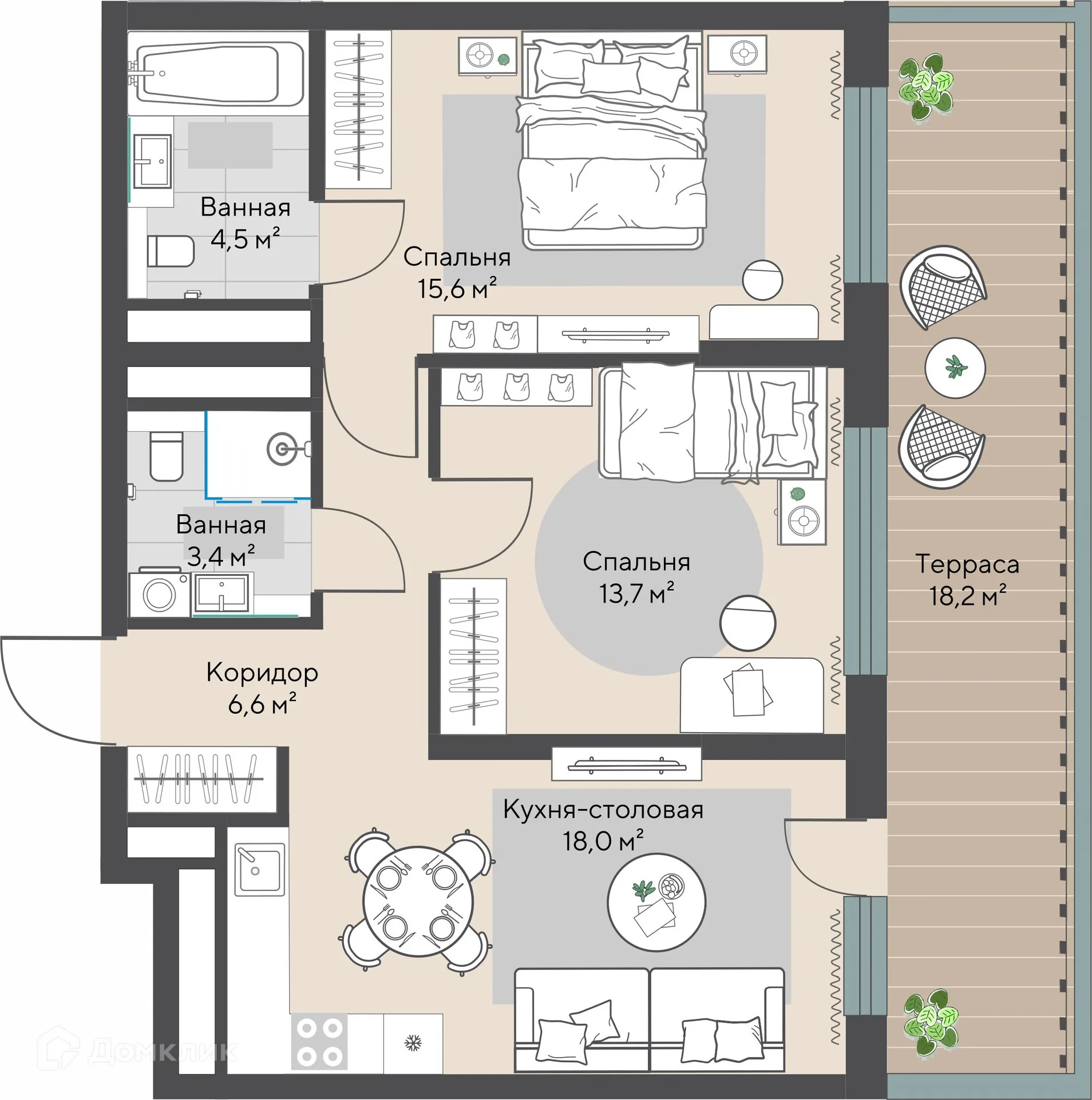 Фото квартиры в ЖК "Изумрудный бор"