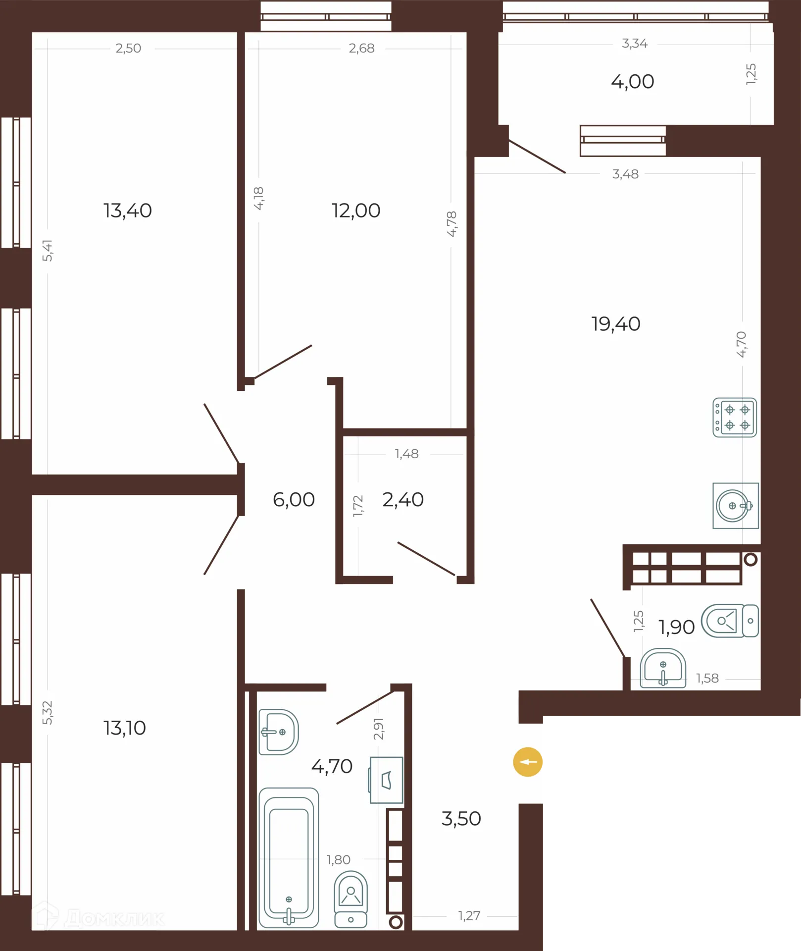 Фото квартиры в ЖК Клубный дом "Традиция"