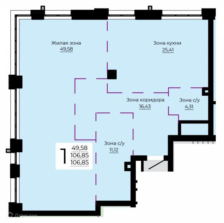 Фото квартиры в ЖК "Форум Сити"