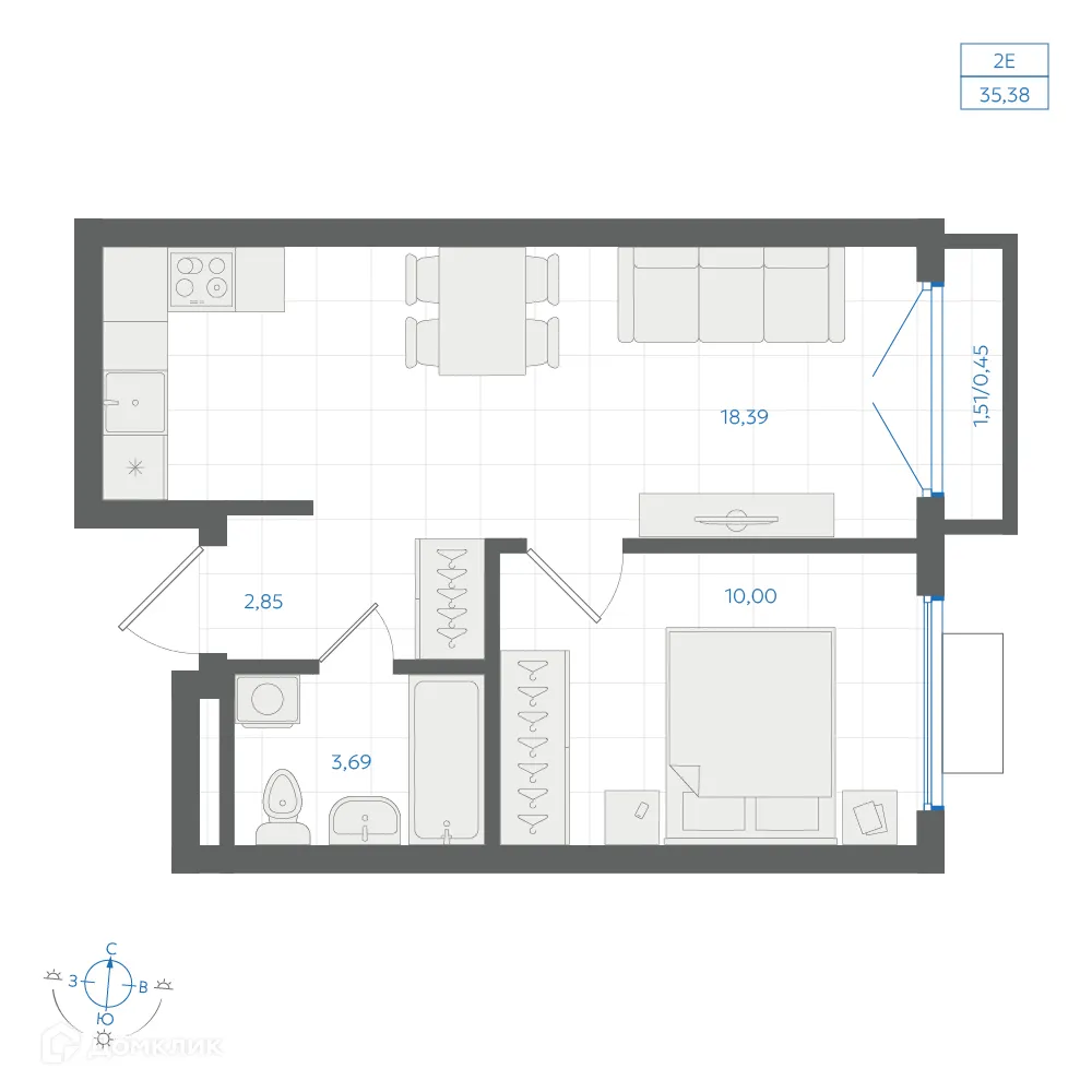 Фото квартиры в ЖК Центральный Парк