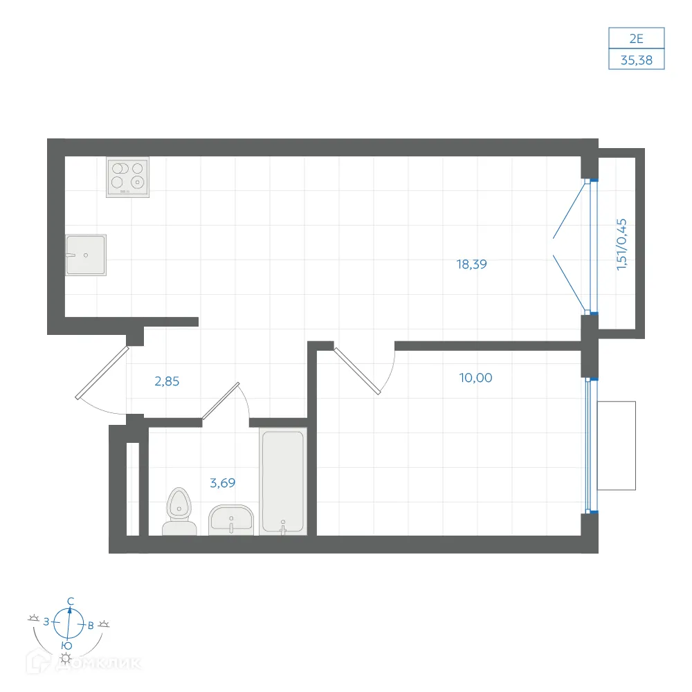 Фото квартиры в ЖК Центральный Парк