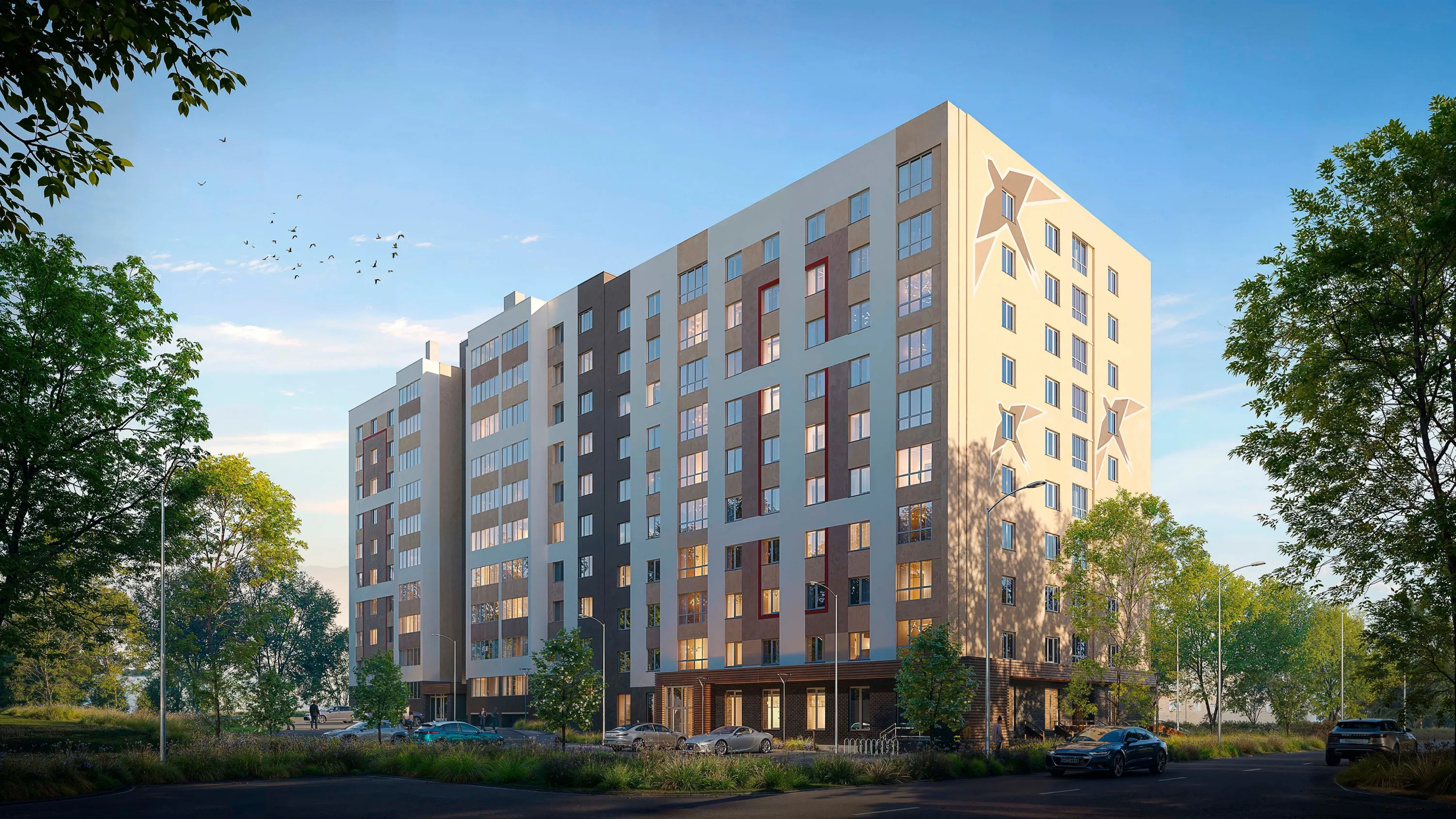 Планировка 2-комнатной квартиры 67.51 м² в ЖК Стрижи, г. Рыбное — фото 3