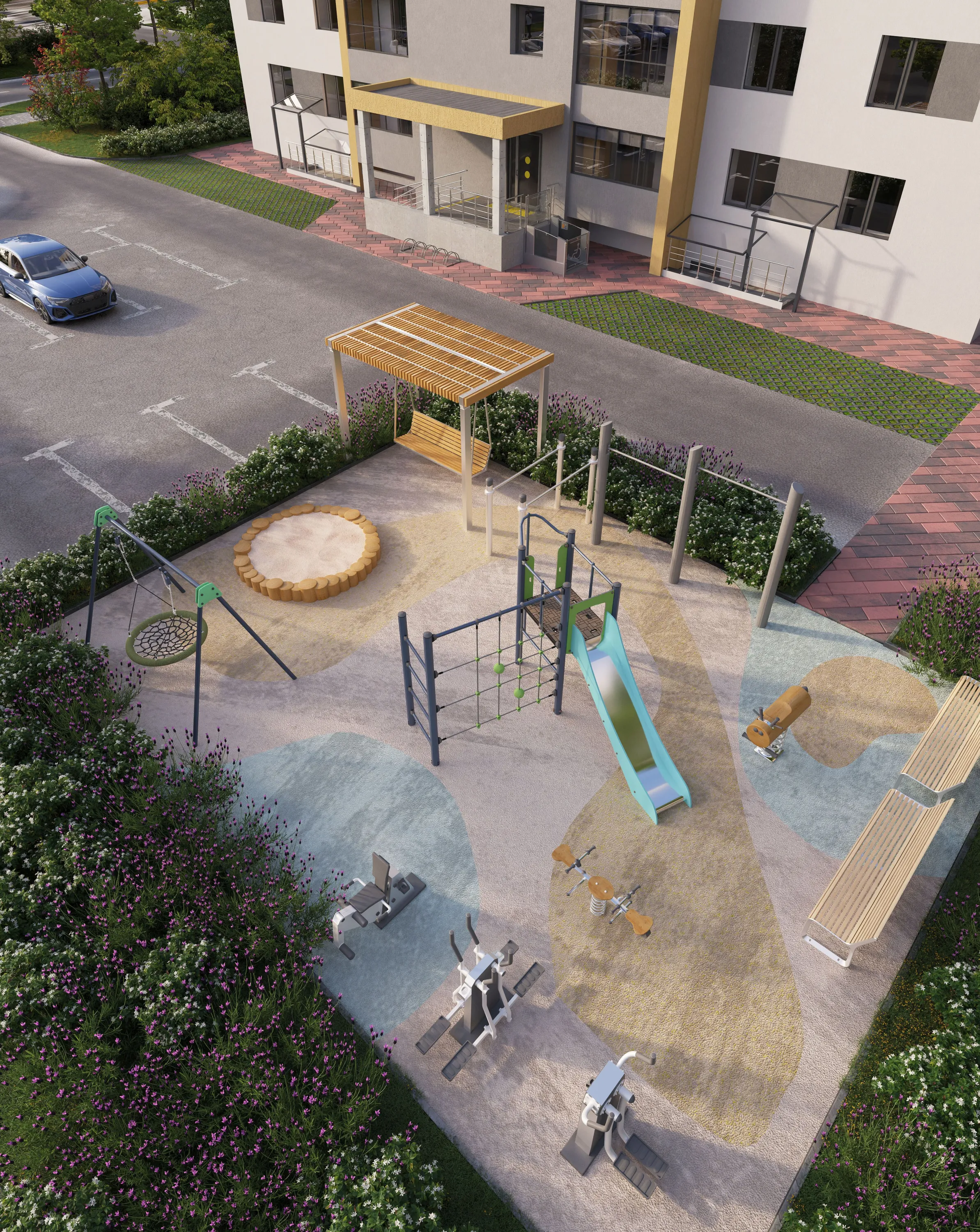 Планировка 3-комнатной квартиры 75.08 м² в ЖК Сокол, г. Рыбное — фото 1