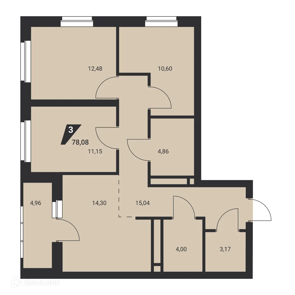 Фото квартиры в ЖК Жилой комплекс "М1"