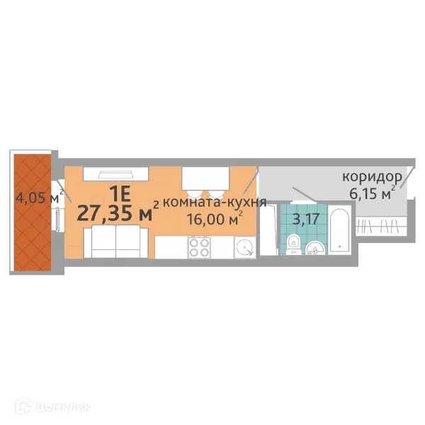 Фото квартиры в ЖК Семейный квартал "Добрый"