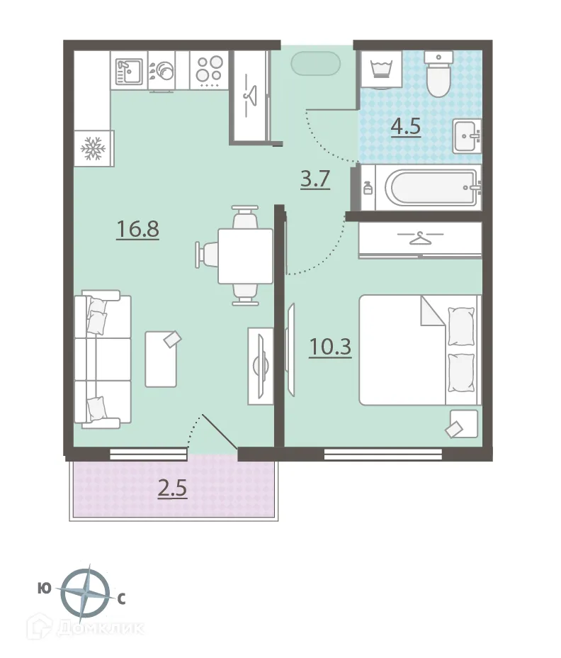 Фото квартиры в ЖК Малахит