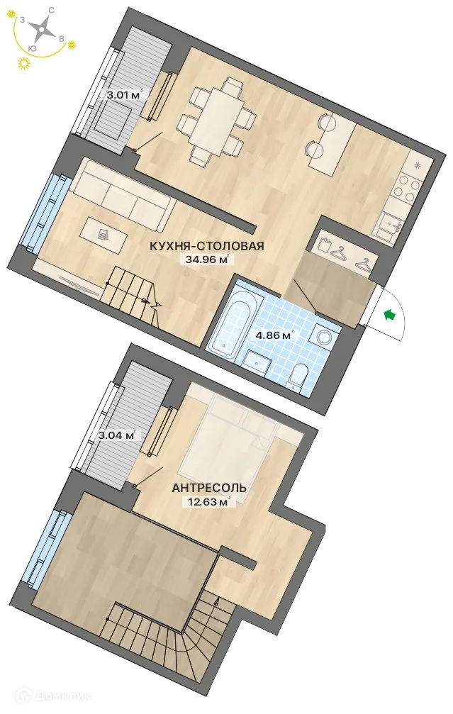 Фото квартиры в ЖК "NOVA park (Нова парк)"