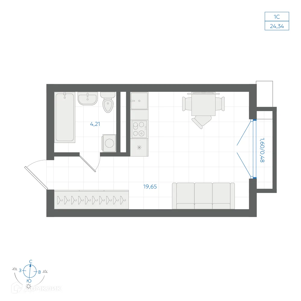 Фото квартиры в ЖК Центральный Парк