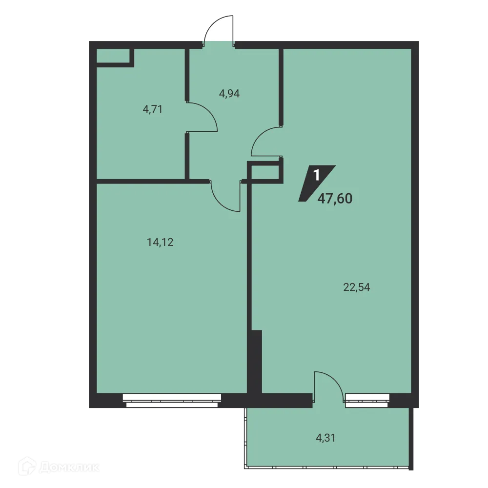Фото квартиры в ЖК Дом на Ясной
