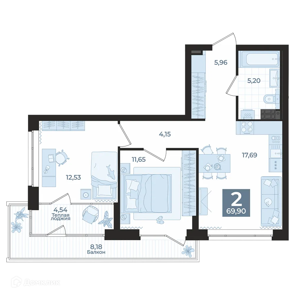 Фото квартиры в ЖК "REPIN TOWERS (Репин Тауэрс)"