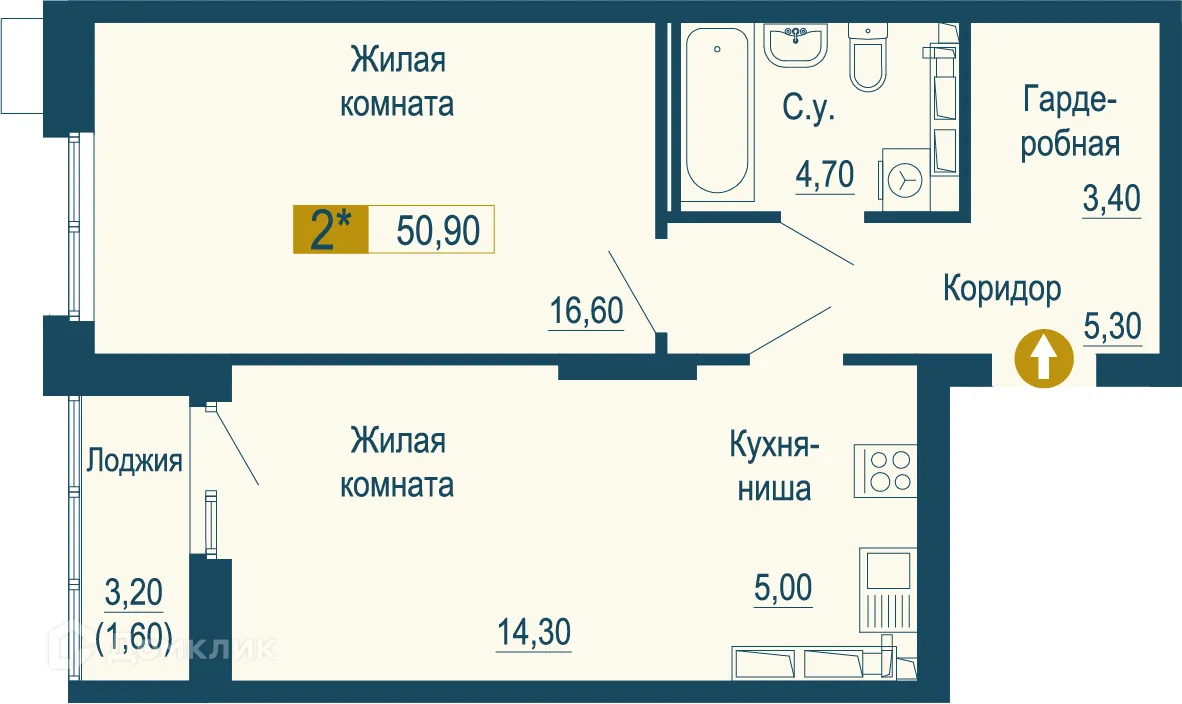 Фото квартиры в ЖК Тактика