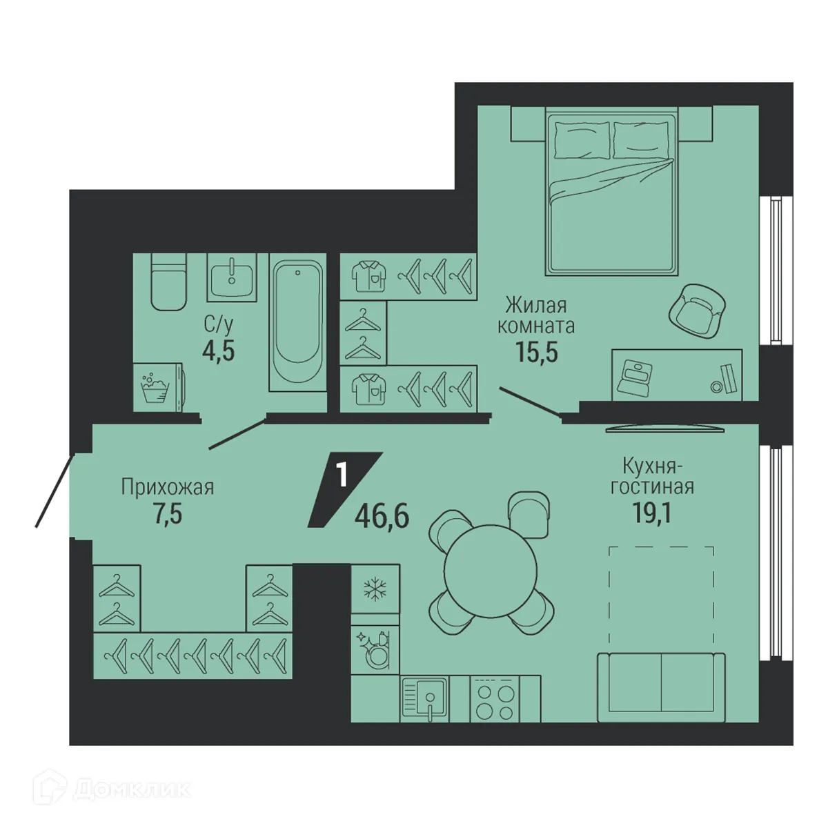 Фото квартиры в ЖК Настоящий
