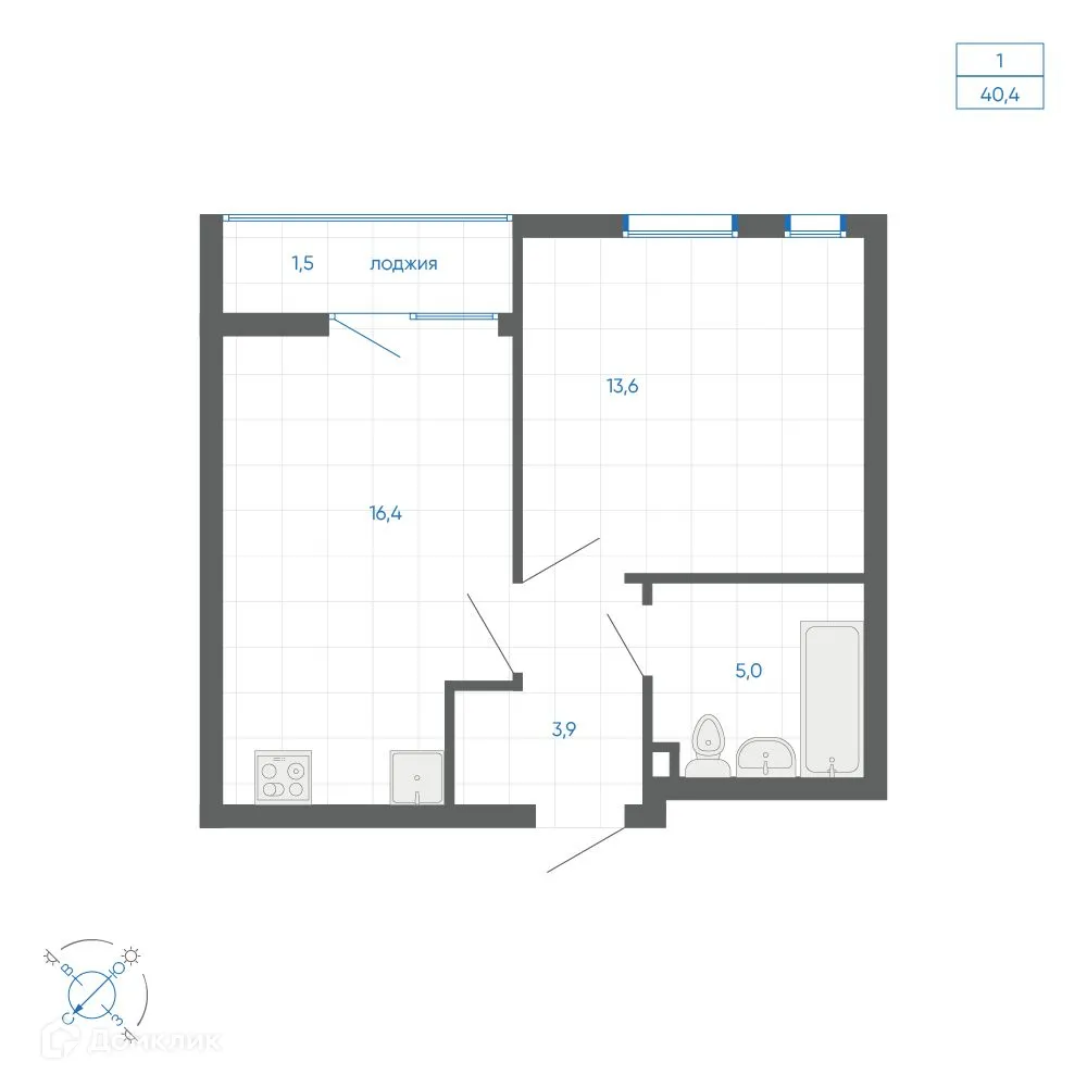 Фото квартиры в ЖК FIRST (Фёрст)