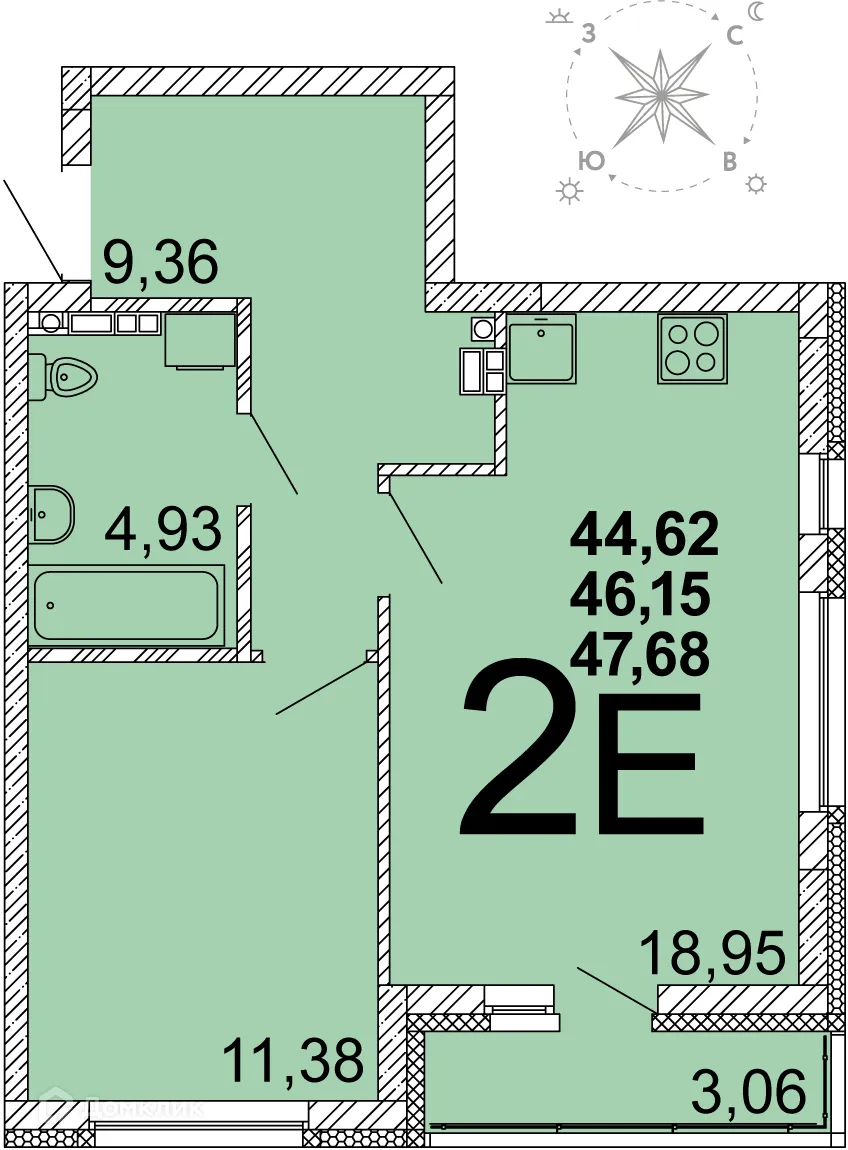 Фото квартиры в ЖК "ELEVEN (Элевен)"