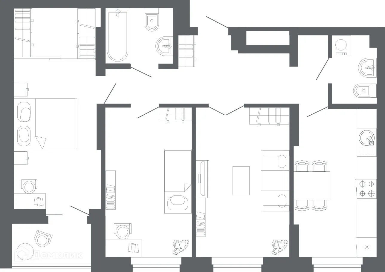 Фото квартиры в ЖК "Комсомольская, 67"