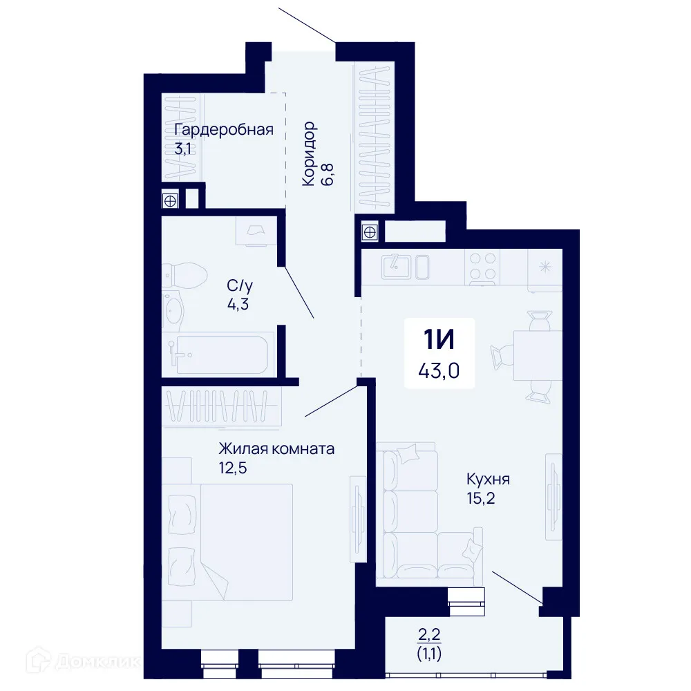 Фото квартиры в ЖК Галактика