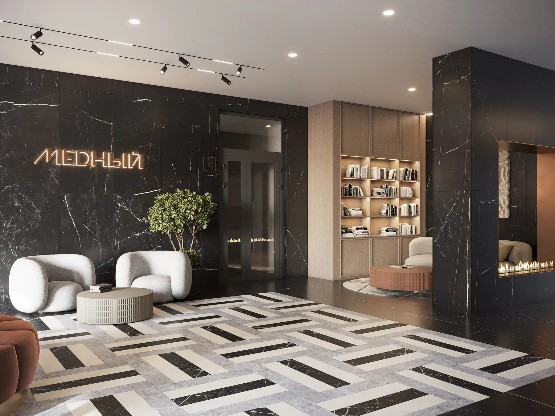 Планировка 1-комнатной квартиры 87.94 м² в ЖК МЕДНЫЙ, г. Рязань — фото 45