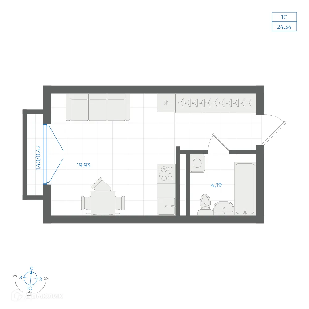Фото квартиры в ЖК Центральный Парк