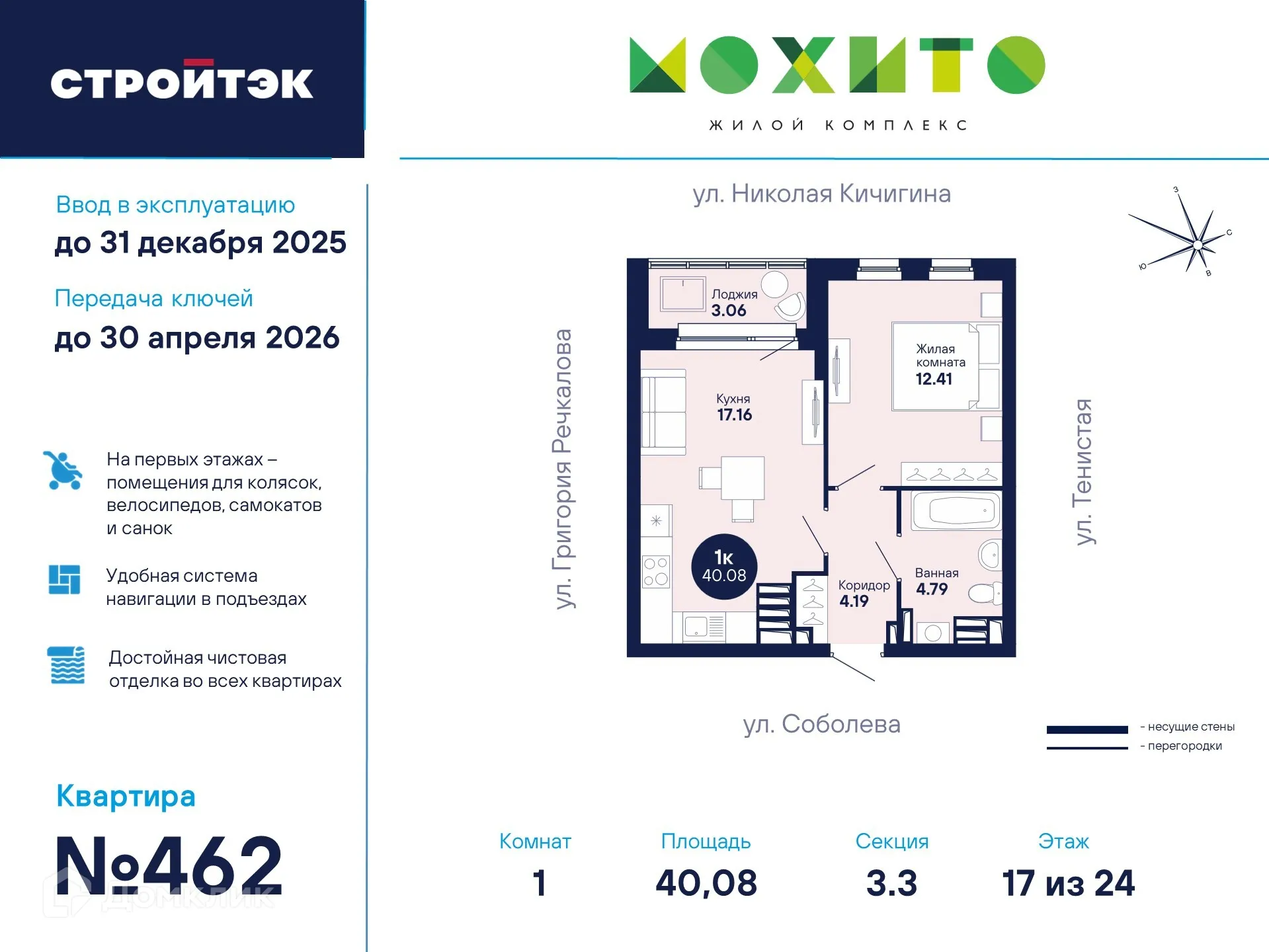 Фото квартиры в ЖК "Мохито"