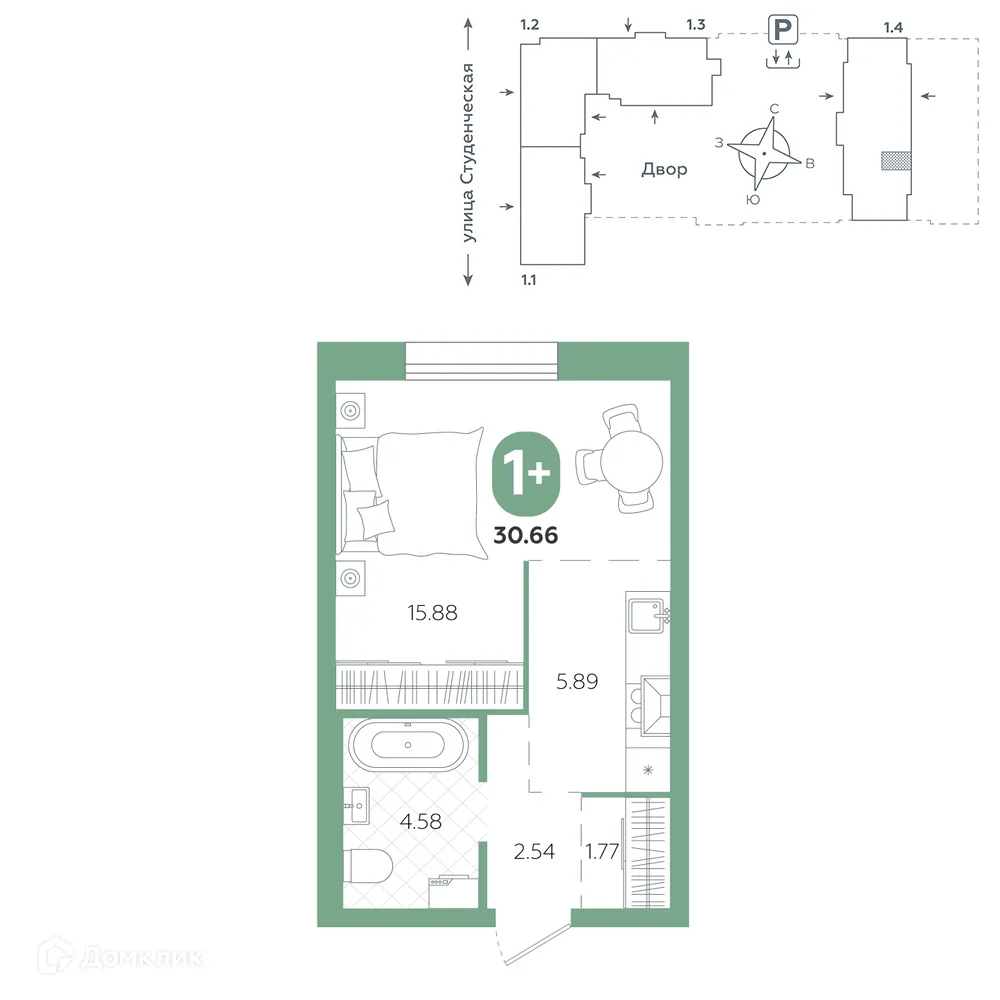 Фото квартиры в ЖК "ТЕПЛЫЕ КВАРТАЛЫ"