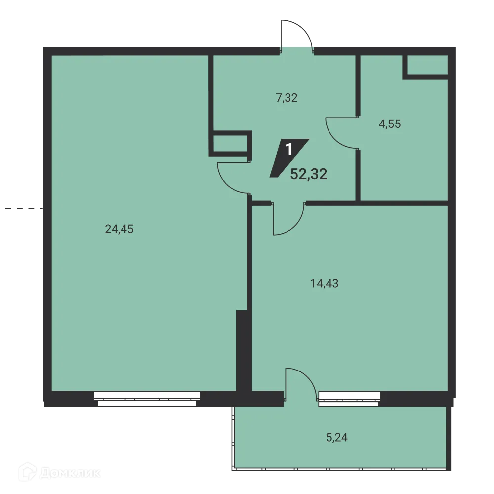 Фото квартиры в ЖК Дом на Ясной