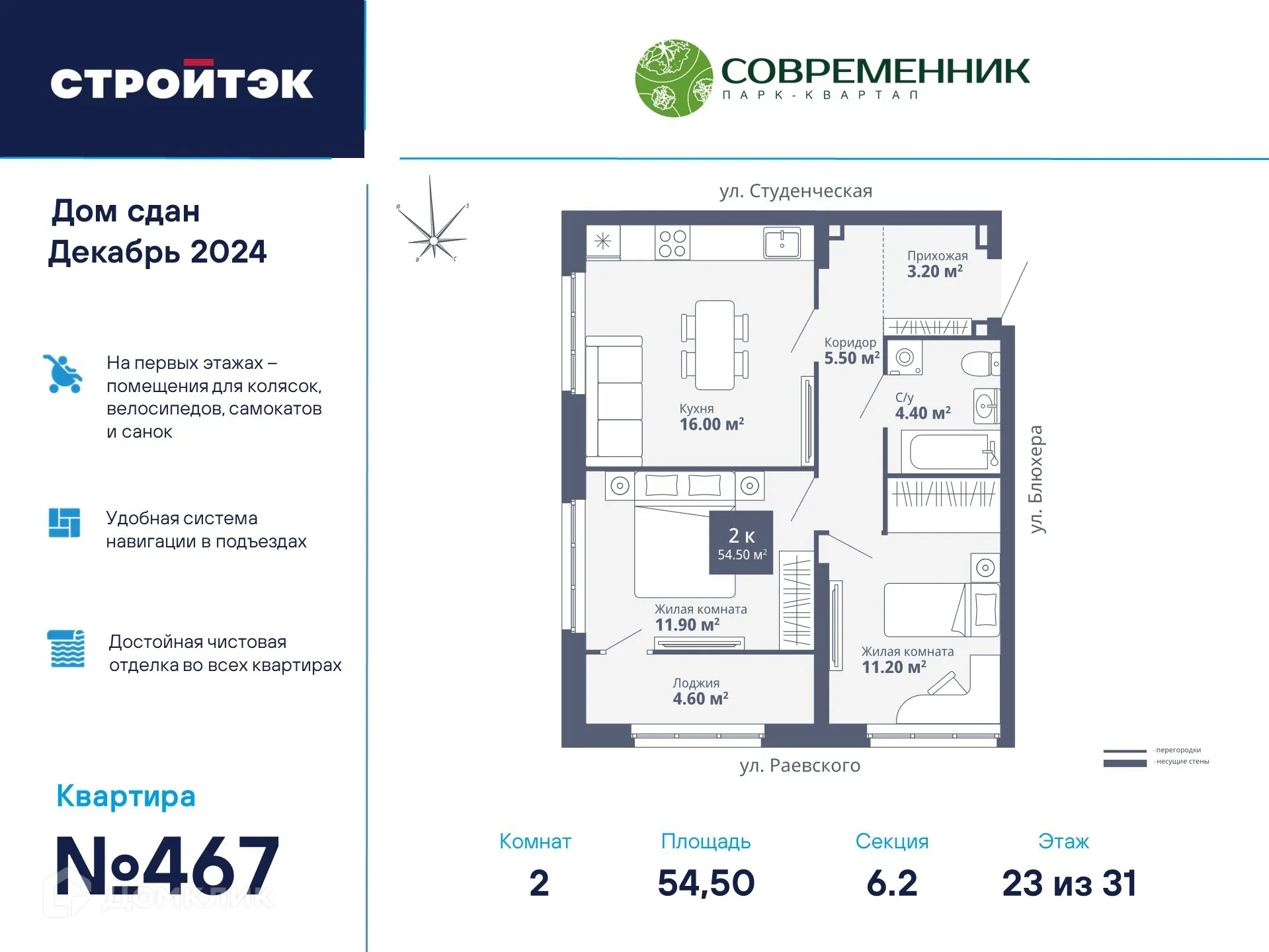 Фото квартиры в ЖК Современник