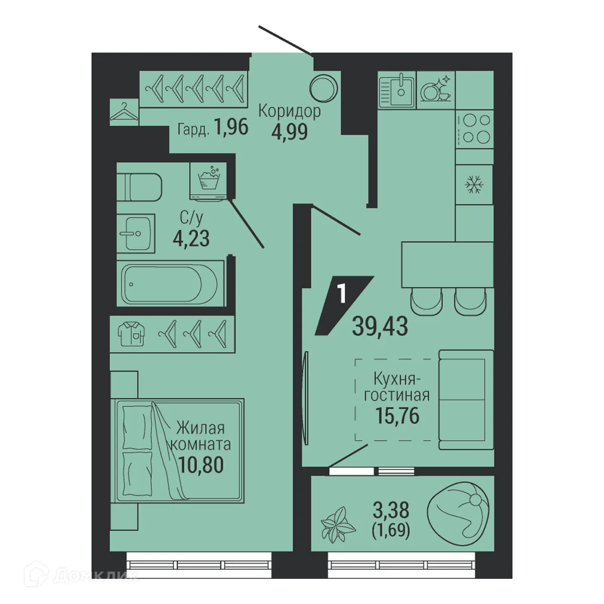 Фото квартиры в ЖК ТЕМП