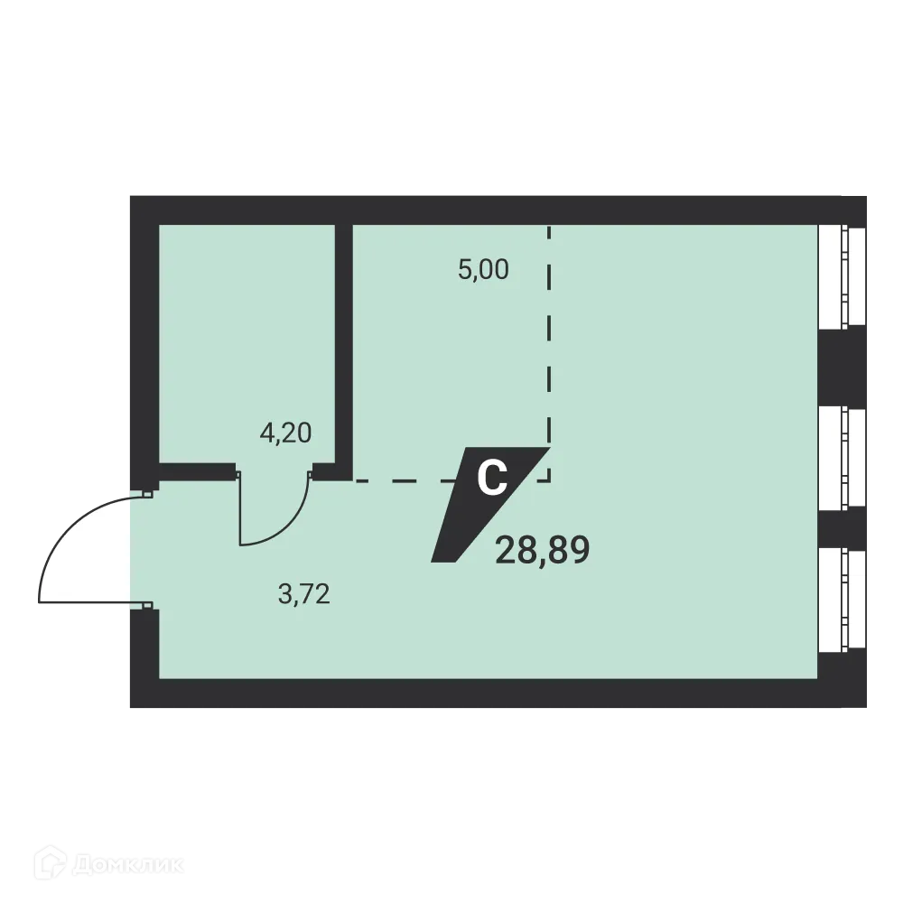 Фото квартиры в ЖК Жилые высотки H2O