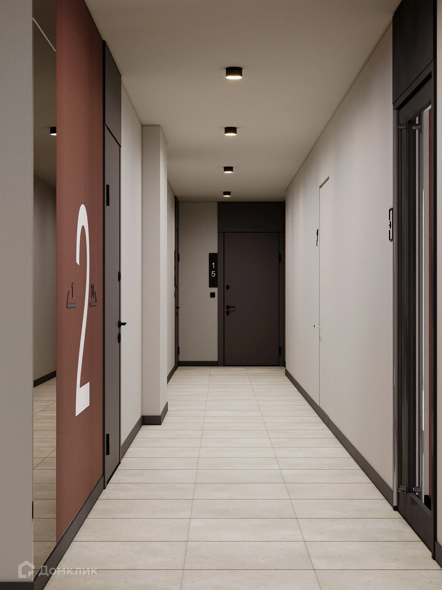 Планировка 1-комнатной квартиры 37.08 м² в ЖК «Галерея», г. Рязань — фото 8