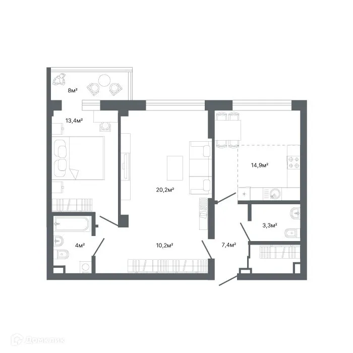 Фото квартиры в ЖК "Проспект Мира"