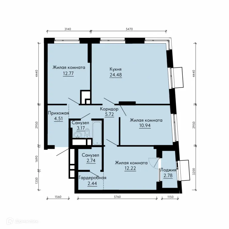 Фото квартиры в ЖК ParkLife (ПаркЛайф)