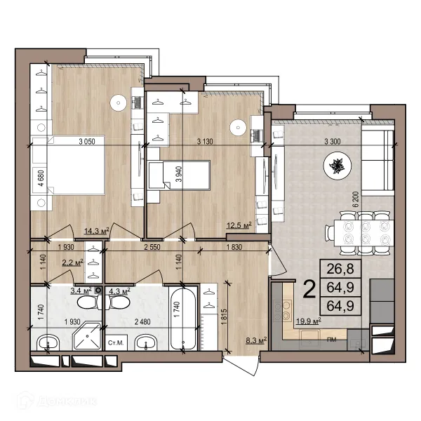 Квартира в Полярная звезда