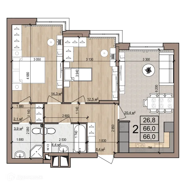 Квартира в Полярная звезда