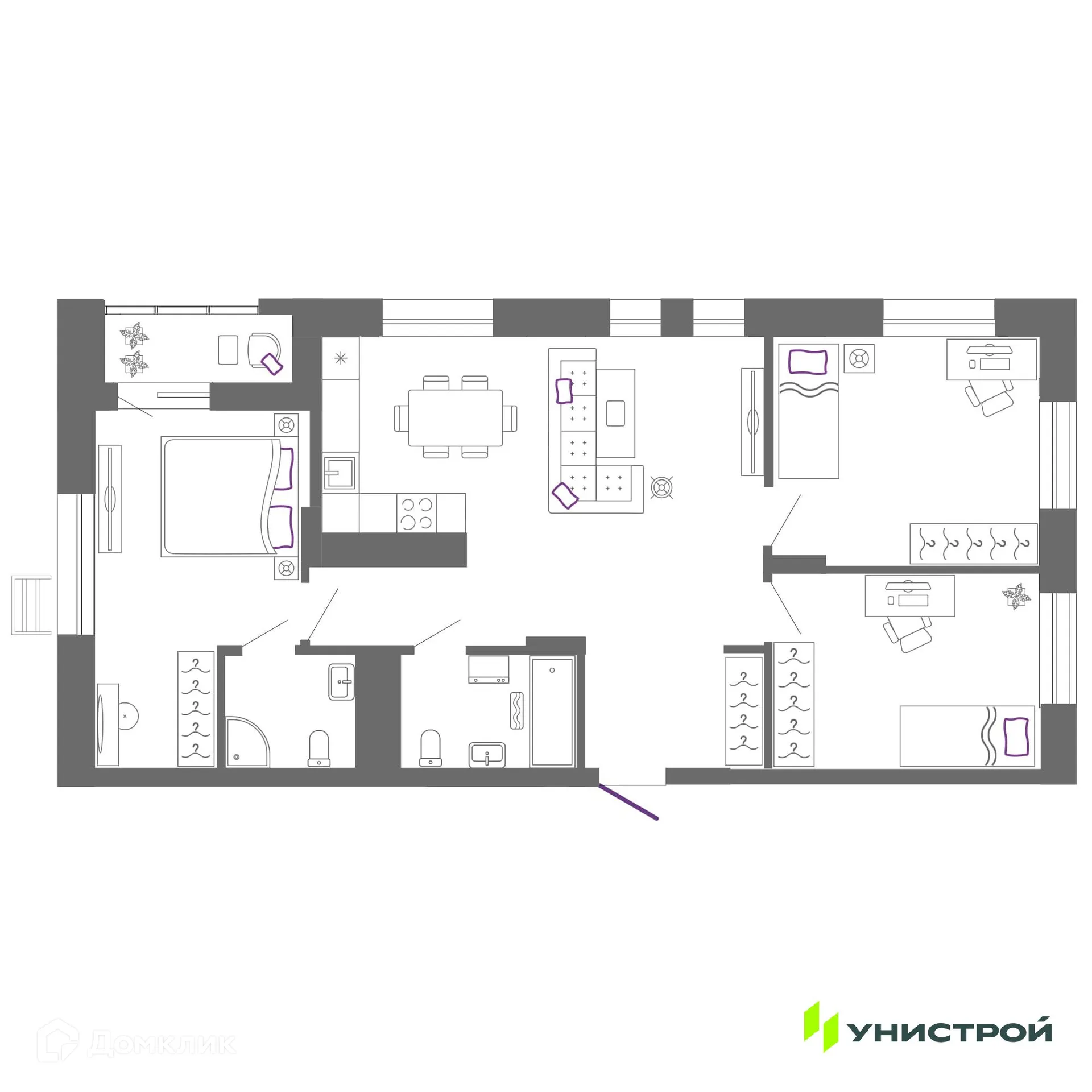 Фото квартиры в ЖК "Риверсайд"