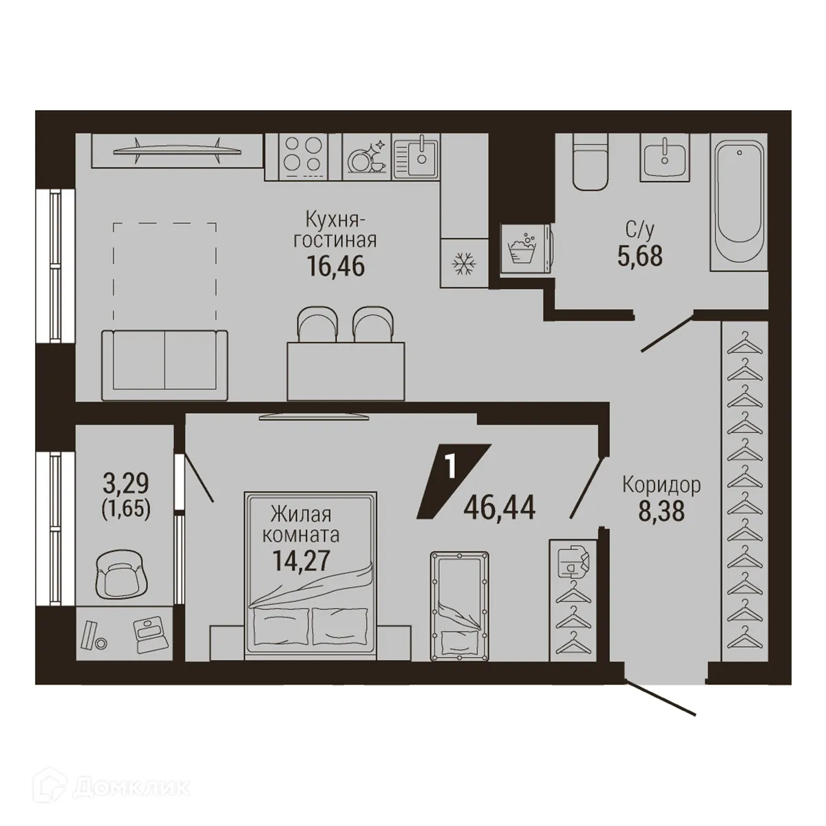 Фото квартиры в ЖК Дом 7
