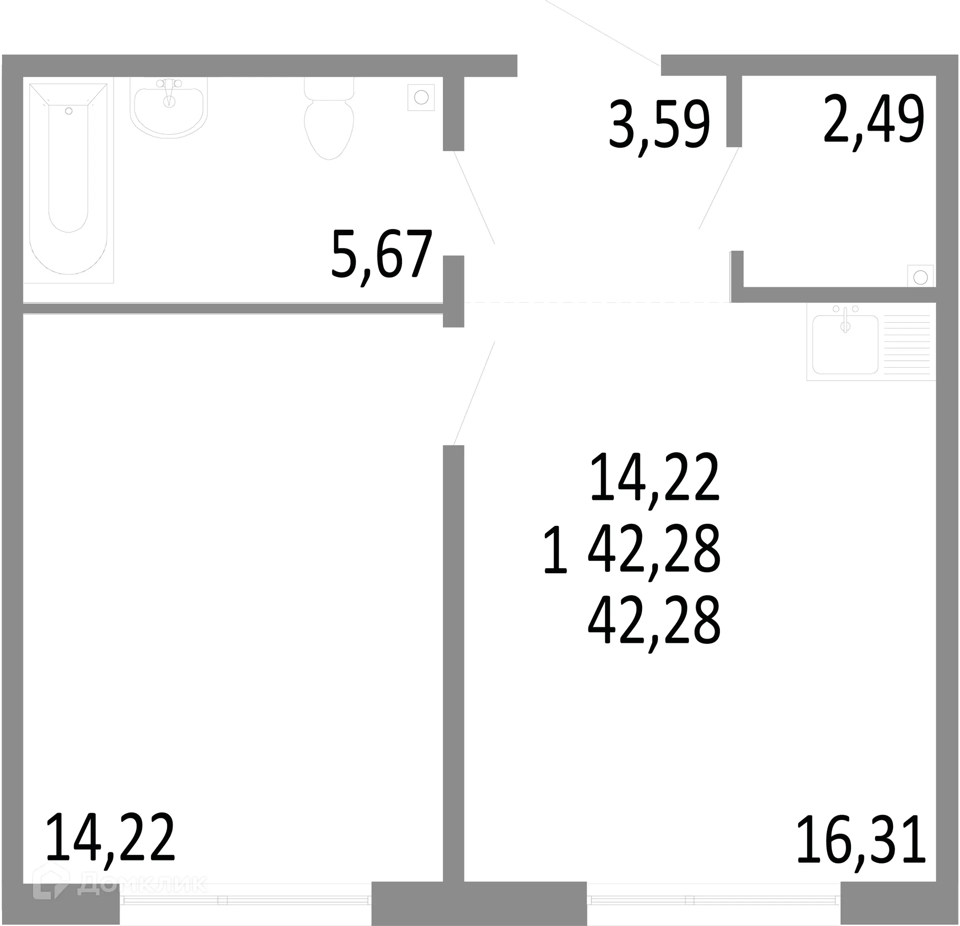 Фото квартиры в ЖК "Притяжение"