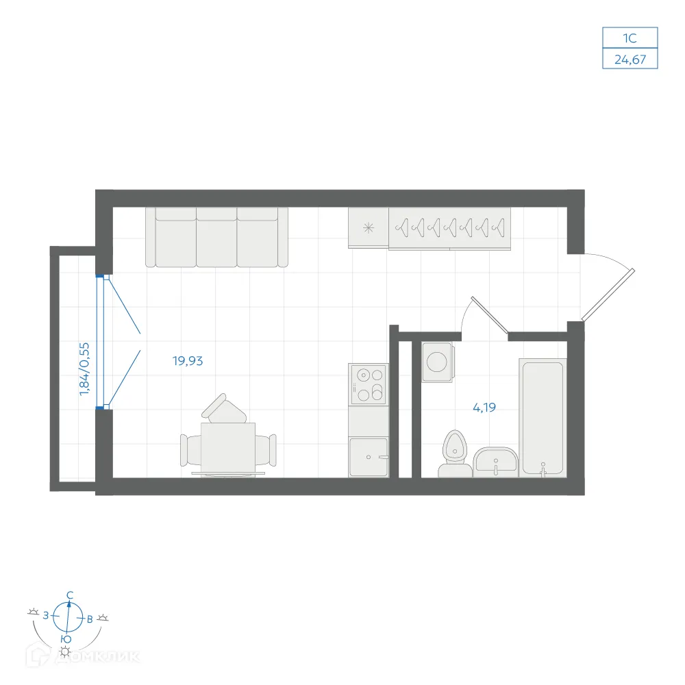 Фото квартиры в ЖК Центральный Парк