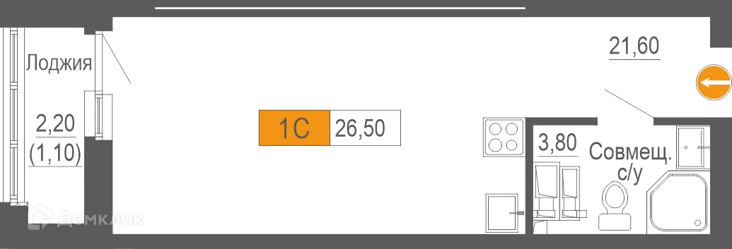 Фото квартиры в ЖК Башня Времени