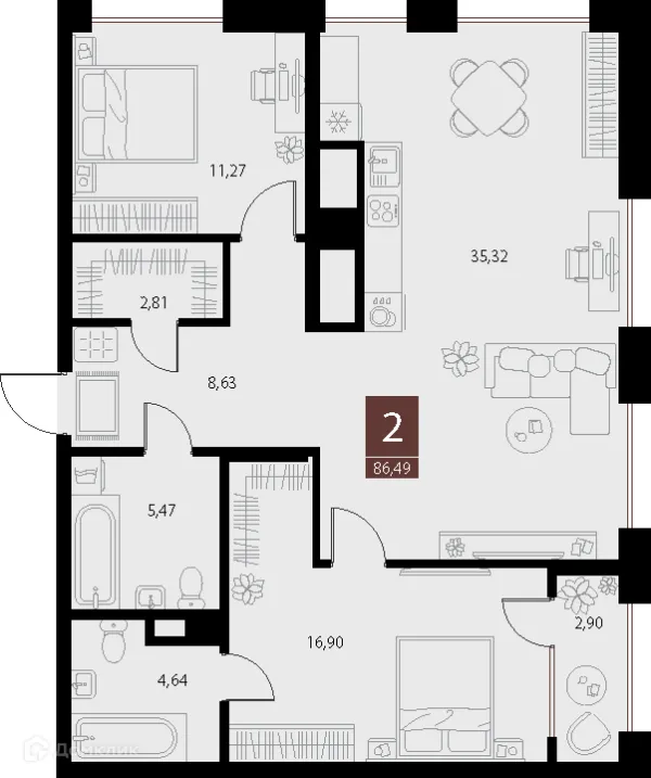 Квартира в ЖК «Галерея»