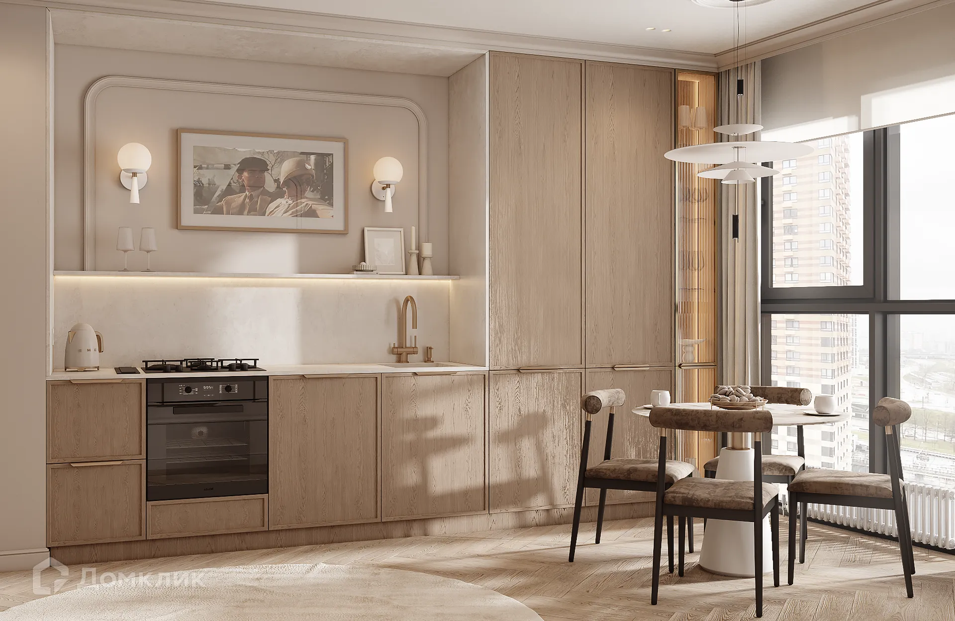 Планировка 1-комнатной квартиры 46.29 м² в ЖК Манхэттен, г. Рязань — фото 5