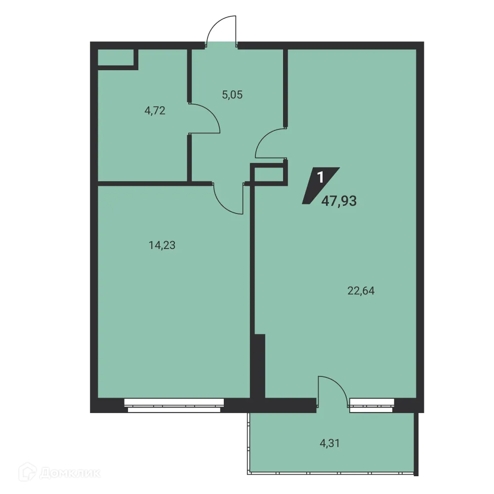 Фото квартиры в ЖК Дом на Ясной