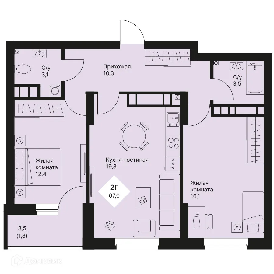 Фото квартиры в ЖК Veer Park (Веер Парк)