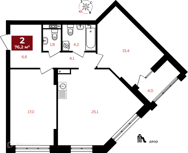 Фото квартиры в ЖК "Квартал Федерация"