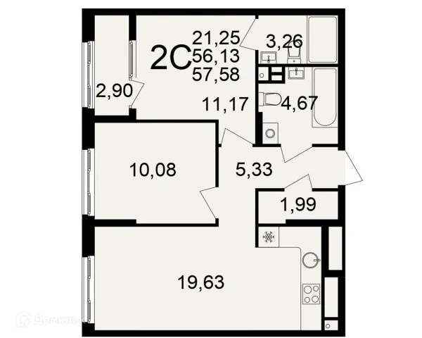 Квартира в Импульс