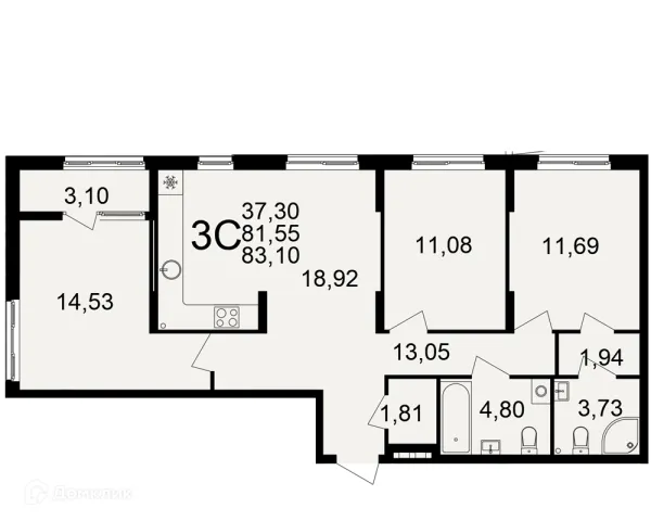 Квартира в Импульс