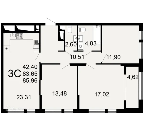 Квартира в ЖК "Открытие"