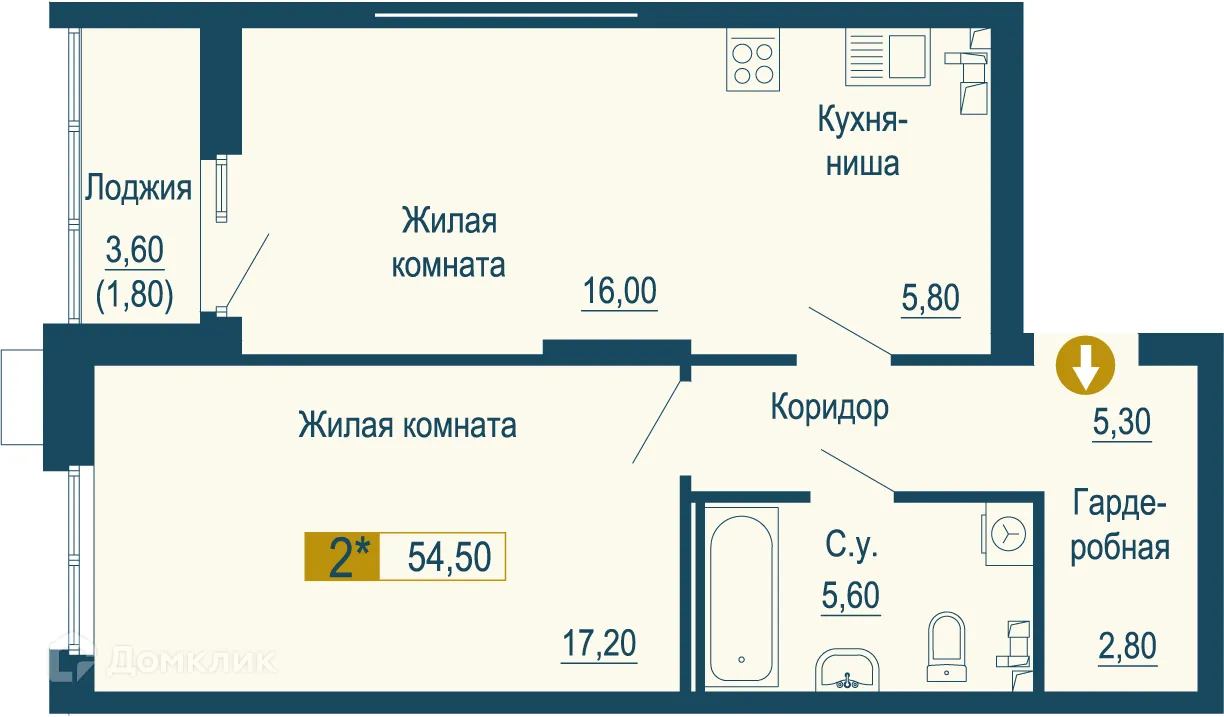 Фото квартиры в ЖК Тактика