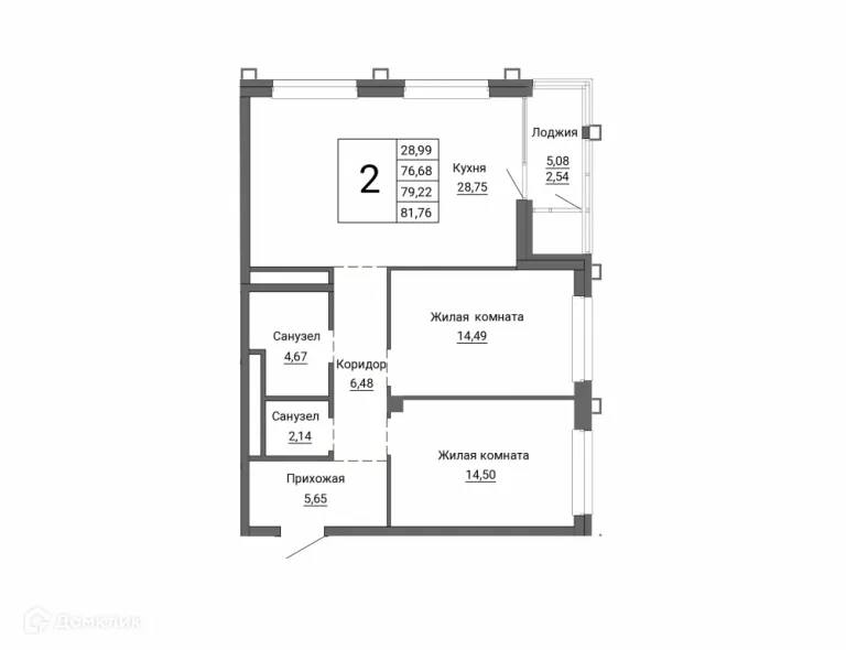 Фото квартиры в ЖК "Александровский сад"