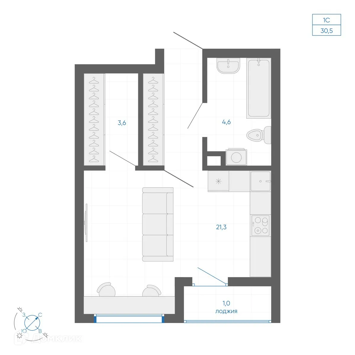 Фото квартиры в ЖК FIRST (Фёрст)